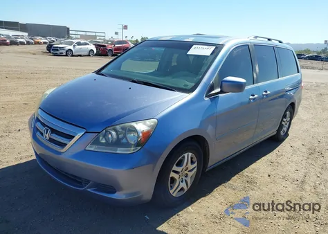 2007 Honda Odyssey Ex-L from USA, damaged, VIN 5FNRL38777B000820
